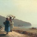 Камиль Писсарро - Две женщины беседуют у моря, Сент-Томас
